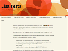 Tablet Screenshot of lisatesta.net